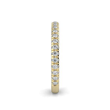 Cathedral Diamond Wedding Ring with Diamond Pave Band