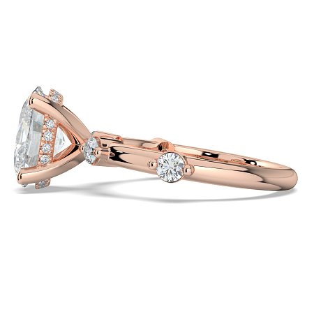 Ariel with Round Prong-Set on Band