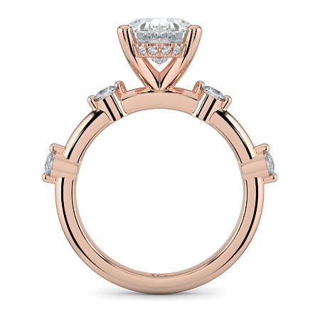Ariel with Round Prong-Set on Band