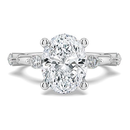 Ariel with Round Prong-Set on Band