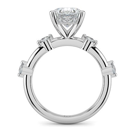 Ariel with Round Prong-Set on Band