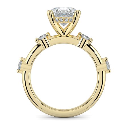 Ariel with Round Prong-Set on Band