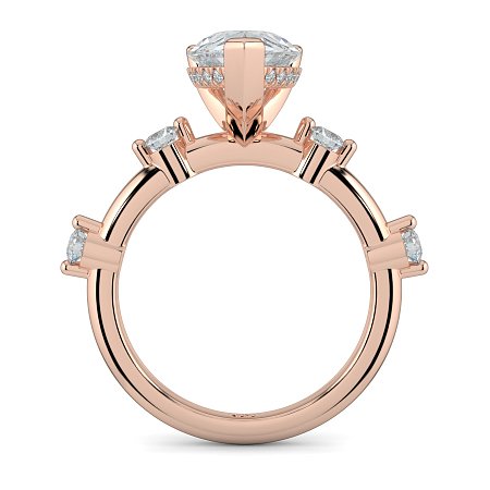 Ariel with Round Prong-Set on Band