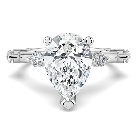 Ariel with Round Prong-Set on Band