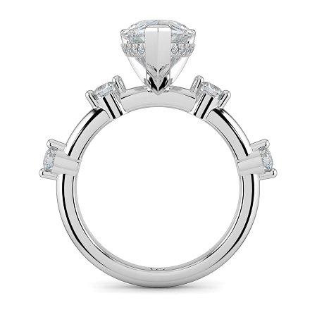 Ariel with Round Prong-Set on Band