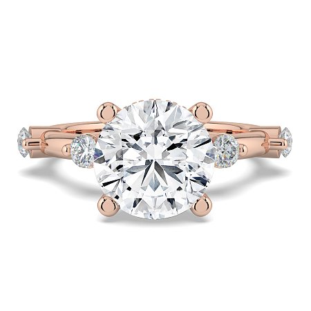 Ariel with Round Prong-Set on Band