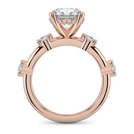 Ariel with Round Prong-Set on Band