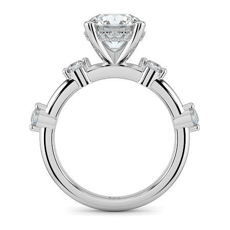 Ariel with Round Prong-Set on Band