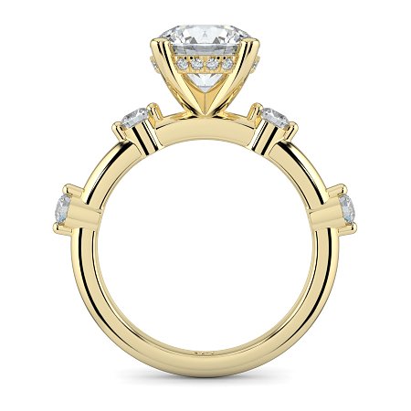Ariel with Round Prong-Set on Band