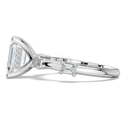 Ariel with Emerald Prong-Set on Band