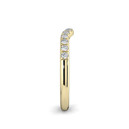 Pure Fancy Wedding Ring with Natural Diamonds 0.2ct Total Weight