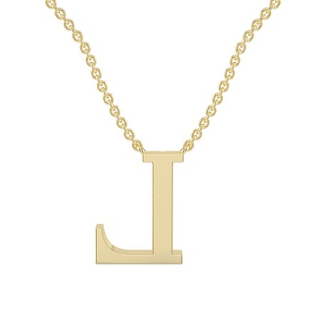 L Bound Initial Pendant with Lab-Grown Diamonds and Attached Chain 0.09cts