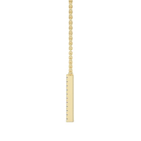 A Eternal Initial Pendant with Lab-Grown Diamonds and Attached Chain 0.09cts