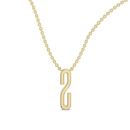 S Eternal Initial Pendant with Lab-Grown Diamonds and Attached Chain 0.08cts