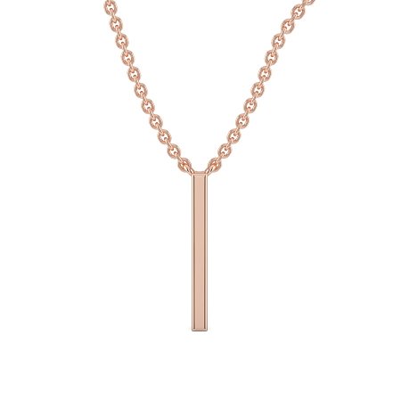 I Eternal Initial Pendant with Lab-Grown Diamonds and Attached Chain 0.05cts