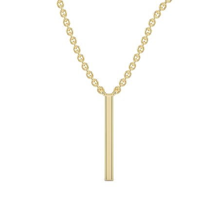 I Eternal Initial Pendant with Lab-Grown Diamonds and Attached Chain 0.05cts