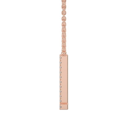 L Eternal Initial Pendant with Lab-Grown Diamonds and Attached Chain 0.05cts