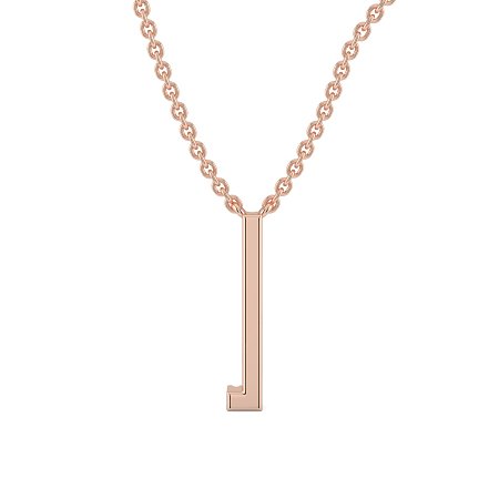 L Eternal Initial Pendant with Lab-Grown Diamonds and Attached Chain 0.05cts