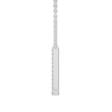 L Eternal Initial Pendant with Lab-Grown Diamonds and Attached Chain 0.05cts