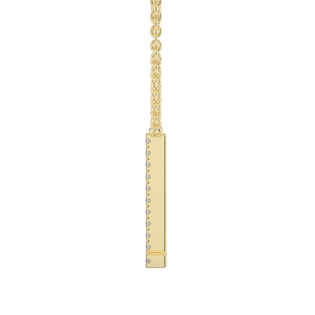 L Eternal Initial Pendant with Lab-Grown Diamonds and Attached Chain 0.05cts