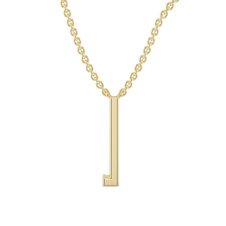 L Eternal Initial Pendant with Lab-Grown Diamonds and Attached Chain 0.05cts