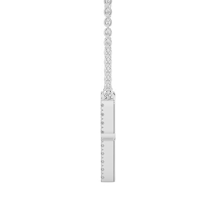 P Eternal Initial Pendant with Lab-Grown Diamonds and Attached Chain 0.07cts