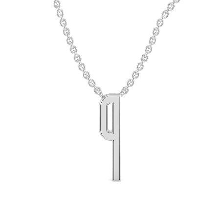 P Eternal Initial Pendant with Lab-Grown Diamonds and Attached Chain 0.07cts