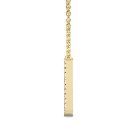 U Eternal Initial Pendant with Lab-Grown Diamonds and Attached Chain 0.09cts