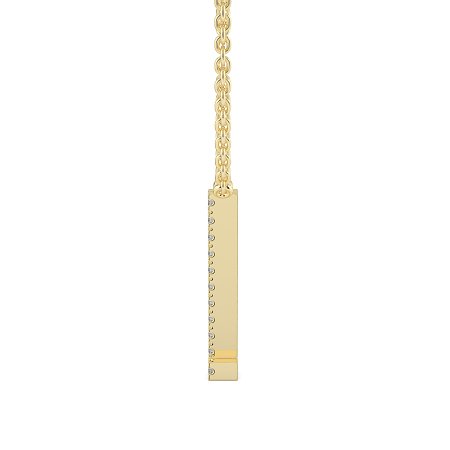 Z Eternal Initial Pendant with Lab-Grown Diamonds and Attached Chain 0.06cts