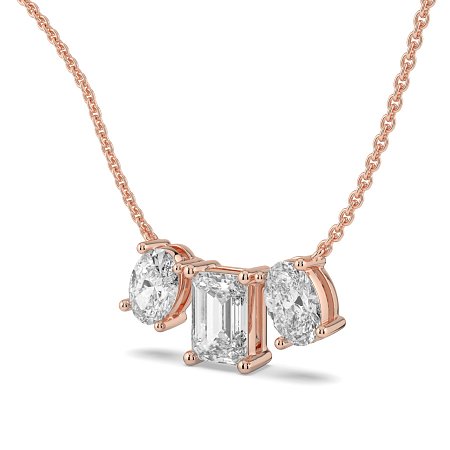 Trilogy Pendant with attached chain