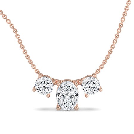 Trilogy Pendant with attached chain