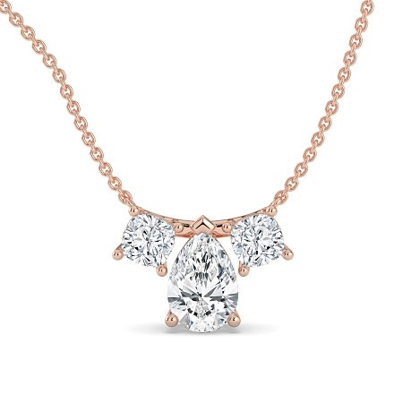 Trilogy Pendant with attached chain