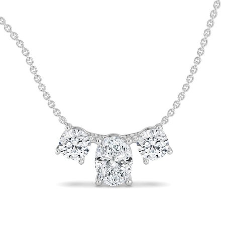 Trilogy Pendant with attached chain