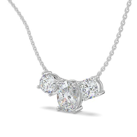 Trilogy Pendant with attached chain