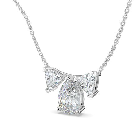 Trilogy Pendant with attached chain