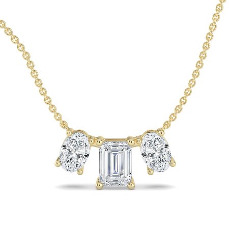 Trilogy Pendant with attached chain