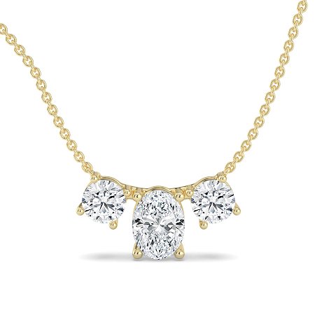 Trilogy Pendant with attached chain