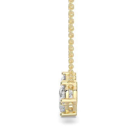 Trilogy Pendant with attached chain