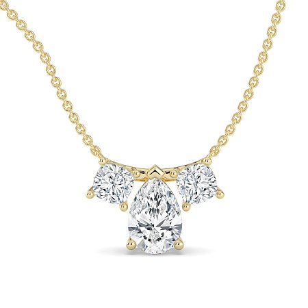 Trilogy Pendant with attached chain