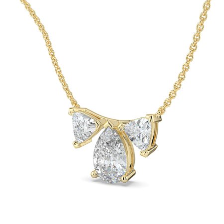 Trilogy Pendant with attached chain