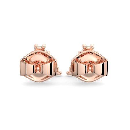 Earring Studs with Natural Diamonds 0.70cts Total Weight