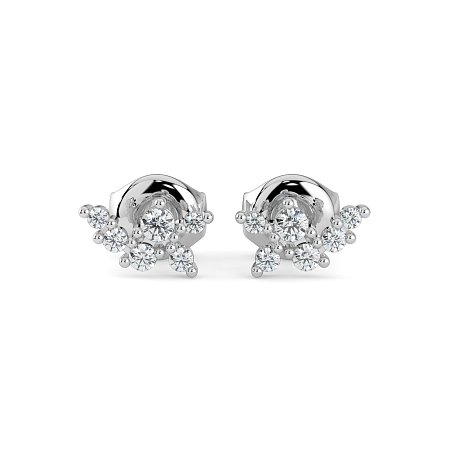 Earring Studs with Natural Diamonds 0.23cts Total Weight