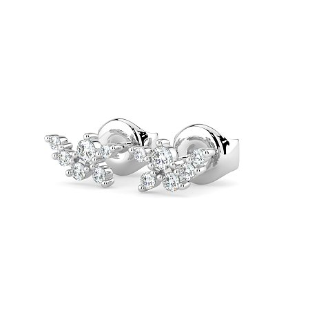 Earring Studs with Natural Diamonds 0.23cts Total Weight