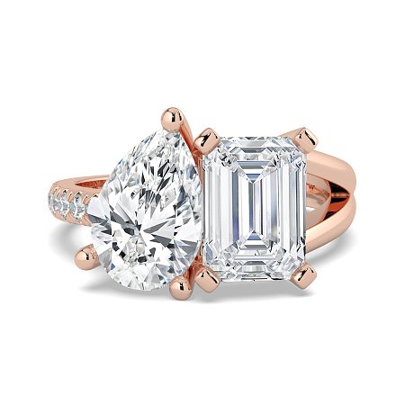 Toi&Moi with Half Split Band