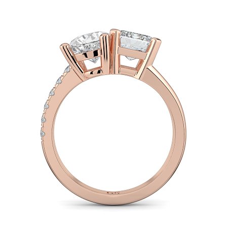 Toi&Moi with Half Split Band