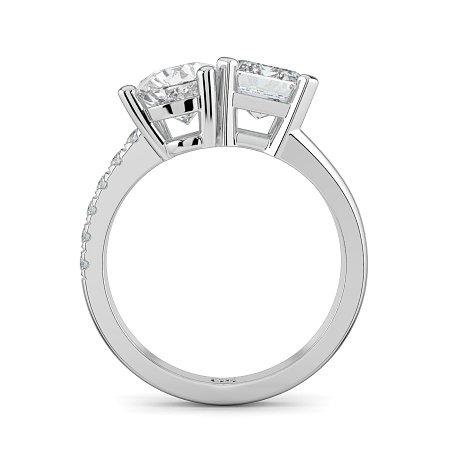 Toi&Moi with Half Split Band