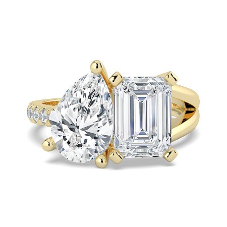 Toi&Moi 2 Stones Ring with IGI LG Diamonds 2.68cts Total Weight