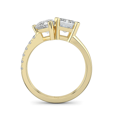 Toi&Moi 2 Stones Ring with IGI LG Diamonds 2.68cts Total Weight