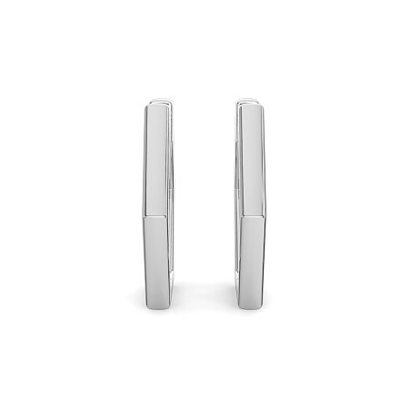 Earring Huggies with Natural Diamonds 0.18cts Total Weight
