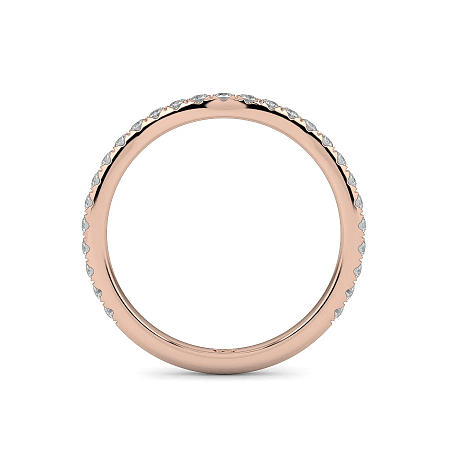 Dalia Split Curve Wedding Ring with Natural Diamonds 0.28ct Total Weight